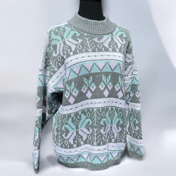 Vintage Fair Isle Inspired Sweater - Picture 1 of 2